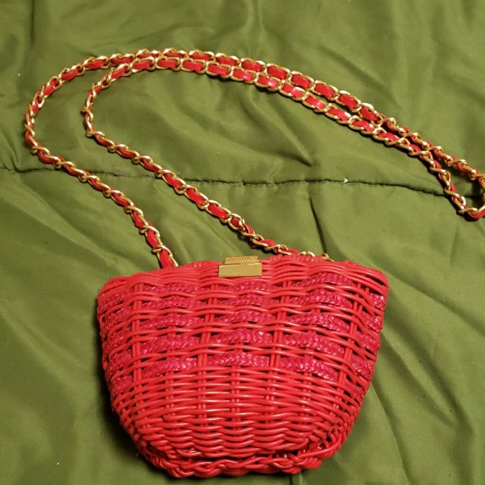 Vintage Clarita wicker purse